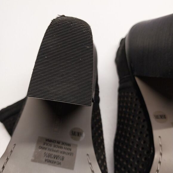 Vince Camuto Kensa Perforated Booties 8.5M Black Boho Chic Whimsigoth Bikercore - Picture 11 of 14